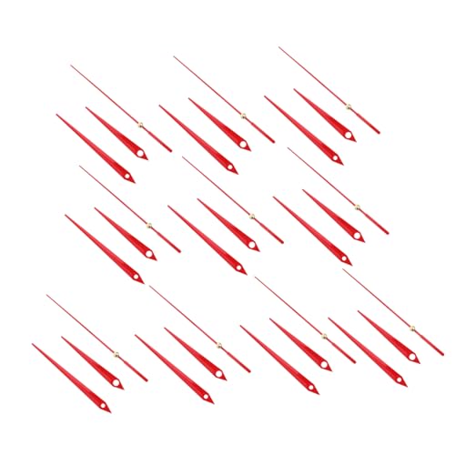 SEWACC 10 Sätze Metall Uhrzeiger Ersatzzeiger für Quartz Uhren Leicht Langlebig Einfache Montage Passend für Wanduhr Basteluhr Geräuschlos Rot Aluminium DIY Uhrzeiger Reparaturset SEWACC 10 Sätze Metall Uhrzeiger Ersatzzeiger für Quartz Uhren Leicht Langlebig Einfache Montage Passend für Wanduhr Basteluhr Geräuschlos Rot Aluminium DIY Uhrzeiger Reparaturset von SEWACC