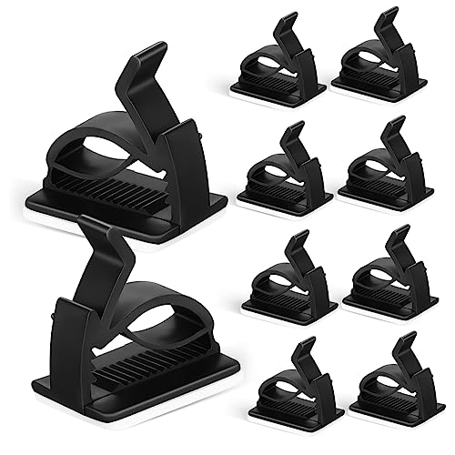 SEWACC 10 Stück Kabelhalter Selbstklebende Kabelmanagement Clips für Küchengeräte Praktischer Kabelorganizer für Telefon und Datakabel Leicht und Tragbar aus Hochwertigem von SEWACC