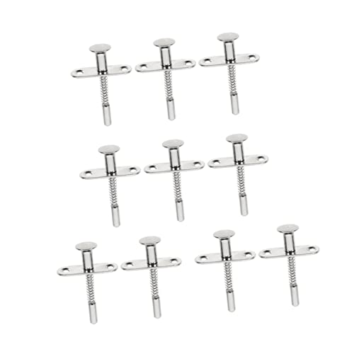 SEWACC 10 Stück Plunger Riegel Teiliges Set für Möbel Verstellbare Türlift Anpassung Zuverlässige Federmechanik für Schränke und Betten Vielseitige Anwendung für Möbel und Bürogeräte von SEWACC