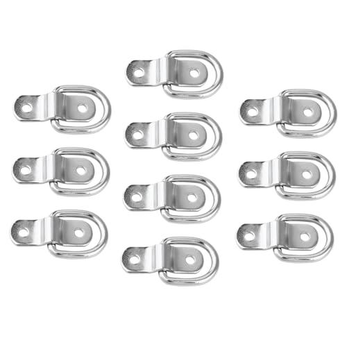 SEWACC 10 Stück Teiliges D Förmiges Zuglaschen aus Verzinktem Stahl Multifunktionale Schwere Befestigungsringe mit Montagehalterung Robust Installieren Bruchfestigkeit Verschleißfest SEWACC 10 Stück Teiliges D Förmiges Zuglaschen aus Verzinktem Stahl Multifunktionale Schwere Befestigungsringe mit Montagehalterung Robust Installieren Bruchfestigkeit Verschleißfest von SEWACC