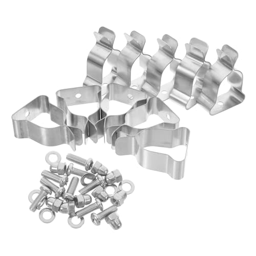 SEWACC 10 Stück Teiliges Federclip Hardware Kit für Fensterbrunnenabdeckungen Zuverlässige Installation für Wohn und Gewerbegebäude Robust und Vielseitig Sicheres Befestigungssystem für von SEWACC