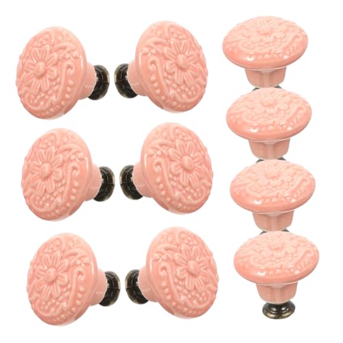 SEWACC 10 Stück Teiliges Keramik Möbelgriffe für Schränke Elegante Türknöpfe für Küchenschränke Badezimmer und Schlafzimmer Praktisch und Langlebig Rosa Farbton SEWACC 10 Stück Teiliges Keramik Möbelgriffe für Schränke Elegante Türknöpfe für Küchenschränke Badezimmer und Schlafzimmer Praktisch und Langlebig Rosa Farbton von SEWACC