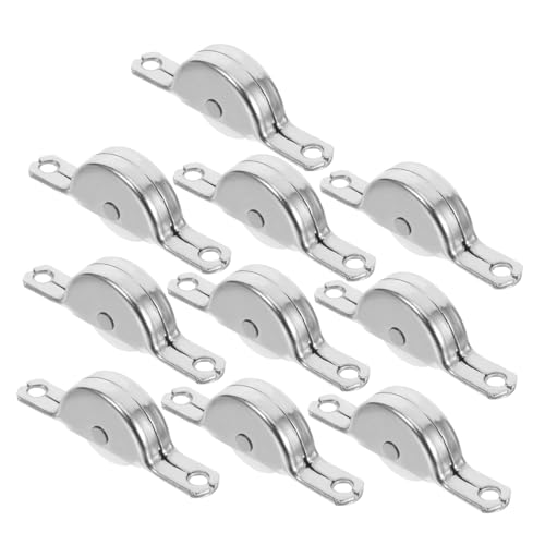 SEWACC 10 Stück Teiliges Kunststoff schiebetürrollen für Kleiderschrank Stabile Laufschienen Stahl Geräuscharm Langlebig Geeignet für Fenster Schranktüren von SEWACC