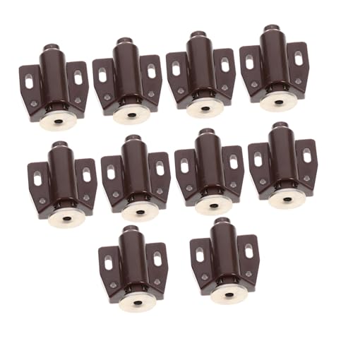 SEWACC 10 Stück Teiliges Magnetischer Türverschluss Braun Schwerlast magnetschnäpper für Küchenschränke und Kleiderschränke Langlebige Selbstschließende Magnetschnäpper für Sichere Türen von SEWACC
