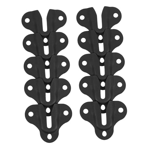 SEWACC 10 Stück Teiliges Metall Interlock Bildaufhänger Robuste Wandhalterung für Bilderrahmen Spiegel und Möbel Einfache Montage Langlebige Schraubhaken für Stabile Befestigung von SEWACC