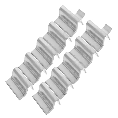 SEWACC 10 Stück Teiliges Metall Regalstützclip Verstärkte Halterung für Metallschränke Langlebige und Leichte Regalklammern Vielseitig Einsetzbar für Schränke Vitrinen und Bücherregale von SEWACC