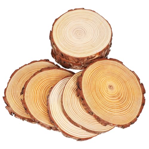 SEWACC 10 Stück Teiliges Runde Naturbelassene Holzscheiben Unbehandelte Holzkreise als DIY Bastelset Rustikale Untersetzer und Dekoration für Hochzeit Wohnaccessoires Kunstprojekte SEWACC 10 Stück Teiliges Runde Naturbelassene Holzscheiben Unbehandelte Holzkreise als DIY Bastelset Rustikale Untersetzer und Dekoration für Hochzeit Wohnaccessoires Kunstprojekte von SEWACC