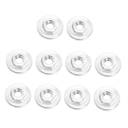 SEWACC 10 Stück Teiliges Schnellspannmutter Winkelschleifer Robuste Winkelmutter mit Feiner Struktur Langlebiges Zubehör zur Festen Befestigung von Schleifscheiben Einsetzbar von SEWACC