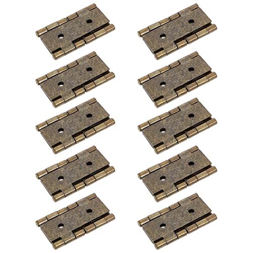 SEWACC 10 Stück Teiliges Türscharnier Eisen Doppelt Wirkende Klappscharniere für Möbel und Türen für Klappwände Schränke und Vitrinen Robuste Konstruktion und Einfache Installation von SEWACC