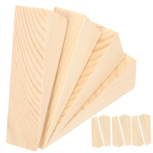 SEWACC 10 Stück Teiliges Türstopper aus Hochwertigem Holz Rutschfestes Design Robust und Verformungsbeständig Leiser Türkeil für Schlafzimmer und Wohnräume Verhindert Zugluft und von SEWACC