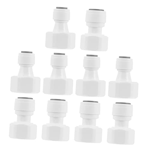 SEWACC 10 Stück Teiliges Wasserfilter Schnellverbinder Pom Rohranschlüsse für Wasserfiltersysteme Robust Druckbeständig Einfache Handhabung für Professionelle und Private Anwendungen von SEWACC