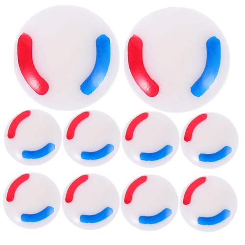 SEWACC 10 Stück Teiliges Wasserhahn Etiketten Heiß Kalt Wasser Markierungen aus Robustem Kunststoff Dekorative Rote und Blaue Aufkleber für Waschbecken armaturen Einfache Montage von SEWACC