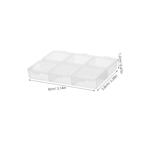SEWACC 10 Stück Transparente Kunststoffbox mit Verstellbaren Fächern Aufbewahrungsbox für DIY Bastelbedarf Schmuckperlen Ohrringe und Kleine Zubehörteile Flexibler Organizer für SEWACC 10 Stück Transparente Kunststoffbox mit Verstellbaren Fächern Aufbewahrungsbox für DIY Bastelbedarf Schmuckperlen Ohrringe und Kleine Zubehörteile Flexibler Organizer für von SEWACC
