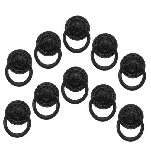 SEWACC 10 Stück Vintage Kupfer Schubladengriffe mit Einloch Ringknauf Ergonomische Retro Möbelbeschläge für Küchenkommoden Schrank Schubladenringe Langlebige Antike Optik SEWACC 10 Stück Vintage Kupfer Schubladengriffe mit Einloch Ringknauf Ergonomische Retro Möbelbeschläge für Küchenkommoden Schrank Schubladenringe Langlebige Antike Optik von SEWACC