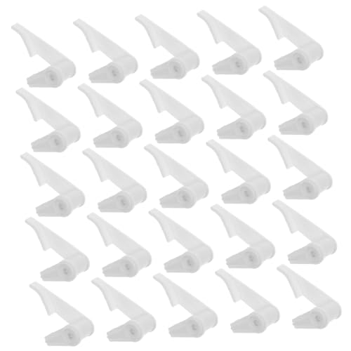 SEWACC 100 Sätze Deckenlampen Clips Lampenschirm Befestigung Kunststoff Lampenhalterung Weiß mit Schrauben für LED Deckenleuchten Vielseitig Langlebig und Einfach zu Montieren von SEWACC