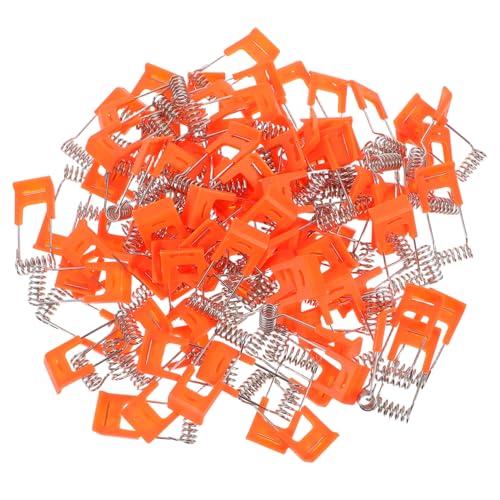 SEWACC 100 Stück Kunststoff Lampenhalter Federclips für Einbauleuchten Leichte Deckenlampen Haltefeder Einfache Montage Sicherer Sitz Kompatibel mit Einbau Deckenspots von SEWACC