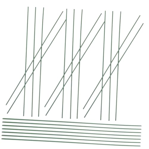 SEWACC 100 Stück Metall blumenstiele Flexibel Biegsam Grün für DIY Floristik Basteldraht Blumenstrauß Dekoration Handwerksmaterial von SEWACC