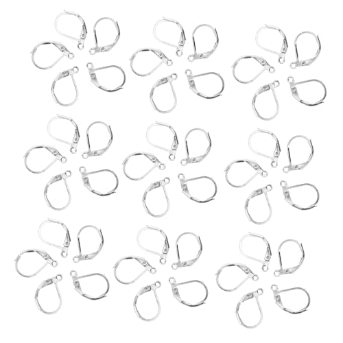 SEWACC 100 Stück Ohrhaken aus Kupfer Glatte Ohrringringe für DIY Schmuckherstellung Leichte Langlebige Ohrdraht Komponenten Silberfarben zum Basteln und Ohrringe Selber Machen SEWACC 100 Stück Ohrhaken aus Kupfer Glatte Ohrringringe für DIY Schmuckherstellung Leichte Langlebige Ohrdraht Komponenten Silberfarben zum Basteln und Ohrringe Selber Machen von SEWACC