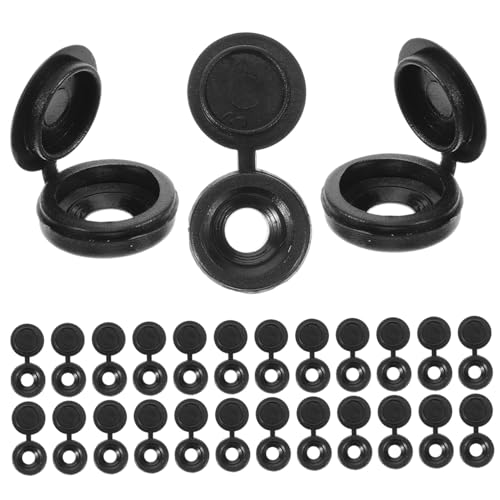SEWACC 100 Stück Schwarze Kunststoff Schrauben Abdeckkappen Möbel Schraubenblenden Schutzkappen mit Dekorativer Funktion und Einfacher Montage für Bohrlöcher und Schraubenköpfe SEWACC 100 Stück Schwarze Kunststoff Schrauben Abdeckkappen Möbel Schraubenblenden Schutzkappen mit Dekorativer Funktion und Einfacher Montage für Bohrlöcher und Schraubenköpfe von SEWACC