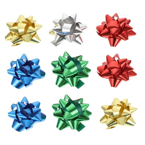 SEWACC 100 Stück Selbstklebende Weihnachtsblumen Material Dekorative Blumen für Weihnachtsbaum Fenster und Festlichkeiten für Hochzeiten und Feiern von SEWACC