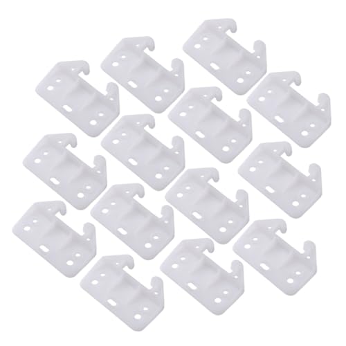 SEWACC 100 Stück Teiliges Weiße Schubladenführung Rückplatten Schubladenschienen Ersatzhalterung für Möbel Geeignet für Innenmöbel Büro Badezimmer Kleiderschränke und Vitrinen Einfache von SEWACC