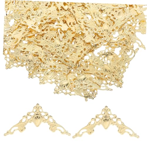 SEWACC 100 Stück Vintage Metall Eckenschutz für Bücher Scrapbooks Fotoalben Notizbücher Ordner Menüs Dekorative Vintage Buchkantenschutz Installieren Langlebig SEWACC 100 Stück Vintage Metall Eckenschutz für Bücher Scrapbooks Fotoalben Notizbücher Ordner Menüs Dekorative Vintage Buchkantenschutz Installieren Langlebig von SEWACC