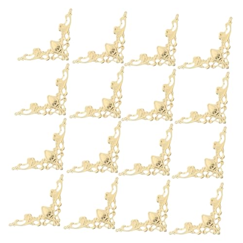 SEWACC 100 Stück Vintage Metall Foto Ecken Scrapbooking Eckenschutz Folder Corner Protector für Fotoalben Menüs Ordner Holzboxen Goldene Dekorative Buchschutzwinkel SEWACC 100 Stück Vintage Metall Foto Ecken Scrapbooking Eckenschutz Folder Corner Protector für Fotoalben Menüs Ordner Holzboxen Goldene Dekorative Buchschutzwinkel von SEWACC