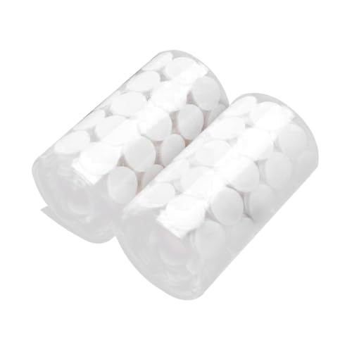 SEWACC 1000 Stück Rund Klettpunkte Selbstklebend Stark Haftend Polyester Nylon Für Vorhänge Teppiche DIY Büro Zuhause von SEWACC