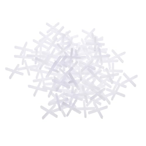 SEWACC 10000 Stück Fliesenkreuze PE Fliesen Abstandhalter Kreuzförmig Boden und Wand Verlegehilfe für Präzise Fliesenspalt Positionierung und Einfache Installation von SEWACC
