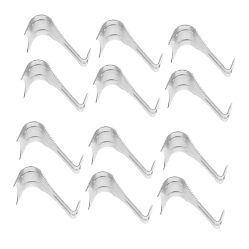 SEWACC 12 Stück Teiliges Bilderhaken für Galerieschienen Stabile Metallhaken zum Aufhängen von Bilderrahmen ohne Bohren für Ausstellungen und Galerien Schmale Wandfreundliche Aufhänger SEWACC 12 Stück Teiliges Bilderhaken für Galerieschienen Stabile Metallhaken zum Aufhängen von Bilderrahmen ohne Bohren für Ausstellungen und Galerien Schmale Wandfreundliche Aufhänger von SEWACC