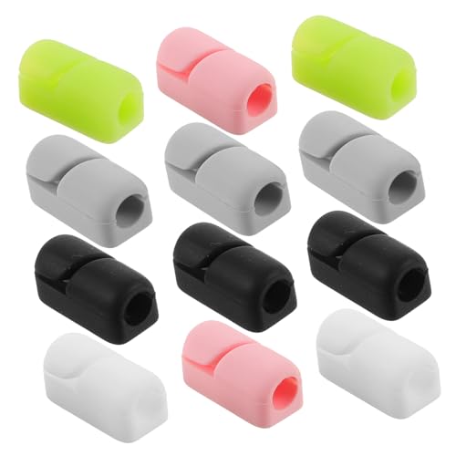 SEWACC 12 Stück Teiliges Selbstklebende Kabelclips in Mischfarben Kabelhalter für Schreibtisch Vielseitiger Kabelorganizer zur Drahtführung und Kabelmanagement Geeignet für USB und von SEWACC