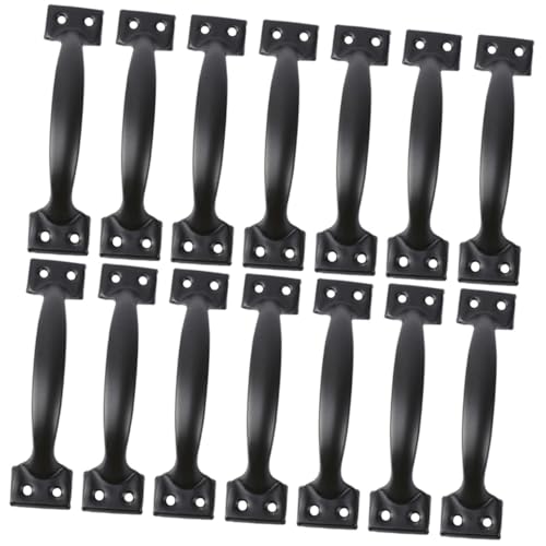 SEWACC 14 Stück Teiliges Schwarzer Bügelgriff aus Vintage Möbelgriff für Schranktüren Kommode Kleiderschrank Robust und Praktisch für Küchen und Wohnmöbel SEWACC 14 Stück Teiliges Schwarzer Bügelgriff aus Vintage Möbelgriff für Schranktüren Kommode Kleiderschrank Robust und Praktisch für Küchen und Wohnmöbel von SEWACC