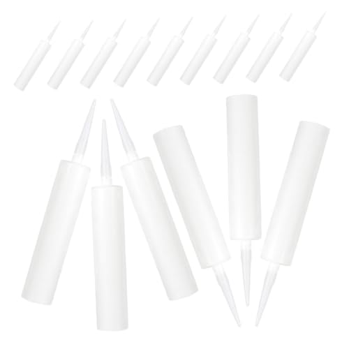 SEWACC 15 Stück Teiliges Leere Wiederbefüllbare Dichtungstuben aus Weißem Vielseitig Befüllbar für Latex Silikonabdichtungen Praktische Nachfüllkartuschen zum Abdichten von Bad Küche und SEWACC 15 Stück Teiliges Leere Wiederbefüllbare Dichtungstuben aus Weißem Vielseitig Befüllbar für Latex Silikonabdichtungen Praktische Nachfüllkartuschen zum Abdichten von Bad Küche und von SEWACC