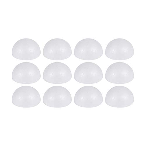SEWACC 15Pcs 9cm Bälle Halbe Halbe Schaumstoffkugeln Polystyrolkugeln Halbkugelförmige Bastelkugeln Für DIY-Bastel-Weihnachtsverzierungen Styroporkugeln Styroporhalbkugeln SEWACC 15Pcs 9cm Bälle Halbe Halbe Schaumstoffkugeln Polystyrolkugeln Halbkugelförmige Bastelkugeln Für DIY-Bastel-Weihnachtsverzierungen Styroporkugeln Styroporhalbkugeln von SEWACC