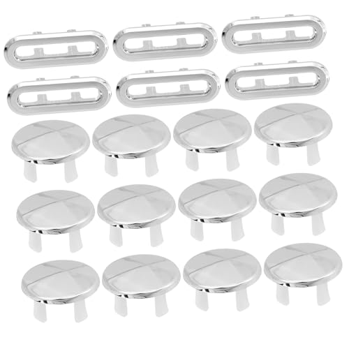 SEWACC 18 Stück Teiliges Waschbecken Überlauf Abdeckungen aus Langlebigem Kunststoff Passend für Badezimmer Waschtisch Überlaufloch Einfache Montage Strapazierfähig und Formstabil SEWACC 18 Stück Teiliges Waschbecken Überlauf Abdeckungen aus Langlebigem Kunststoff Passend für Badezimmer Waschtisch Überlaufloch Einfache Montage Strapazierfähig und Formstabil von SEWACC