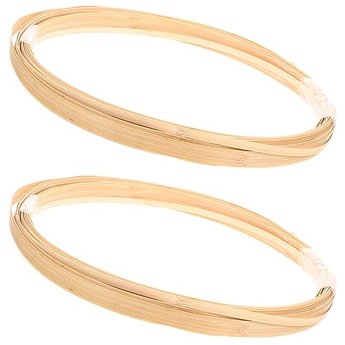 SEWACC 2 Dekorationsmaterialien aus Bambusstreifen Weben von Bastelmaterial handgefertigtes Webmaterial Weidenstreifen weidenmatte weidenruten hochzeitsdeko Hause Bambusschilf Korbwaren von SEWACC