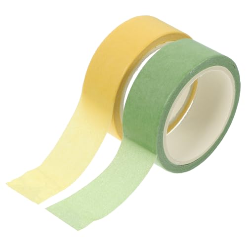 SEWACC 2 Rollen Washi Tape Farbiges Dekoratives Klebeband in Gelb und Grün Selbstklebend Transparent für Scrapbooking Journaling und DIY Bastelprojekte SEWACC 2 Rollen Washi Tape Farbiges Dekoratives Klebeband in Gelb und Grün Selbstklebend Transparent für Scrapbooking Journaling und DIY Bastelprojekte von SEWACC