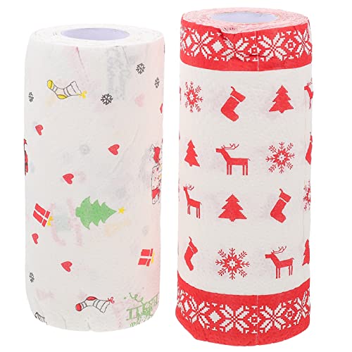 SEWACC 2 Rollen Weihnachts-Lebensmittelpapier Weihnachts-Küchenpapier Handtuch Frittiertes Lebensmittel-Geschenkpapier Für Weihnachtsfeiertage Leckerbissen Backgeschirr-Dekorationen SEWACC 2 Rollen Weihnachts-Lebensmittelpapier Weihnachts-Küchenpapier Handtuch Frittiertes Lebensmittel-Geschenkpapier Für Weihnachtsfeiertage Leckerbissen Backgeschirr-Dekorationen von SEWACC