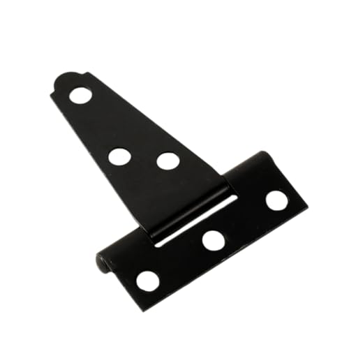 SEWACC 2 STÜCK Förmiges Torband Verzinktes Rostfreies Schwerlast scharnier mit Schraublöchern Robust und Flexibel für Türen Tore Holzarbeiten und DIY projekte Schwarz Beschichtet von SEWACC