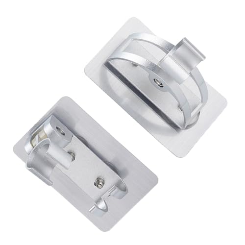 SEWACC 2 STÜCK Teiliges Duschkopfhalter Space aluminium Verstellbare Bohrfreie Duschkopfhalterung Halbrunde Basis mit Haken Stabile Duschbrause aufhängung für Bad und Hotel Silberfarben SEWACC 2 STÜCK Teiliges Duschkopfhalter Space aluminium Verstellbare Bohrfreie Duschkopfhalterung Halbrunde Basis mit Haken Stabile Duschbrause aufhängung für Bad und Hotel Silberfarben von SEWACC