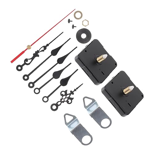 SEWACC 2 Sätze Ersatz Uhrwerk Set für Wanduhr DIY Mechanismus mit Zwei Sets von Zeigern Uhrwerk für Reparaturen und Projekte Geeignet für Verschiedene Wanduhren und Handwerksarbeiten von SEWACC