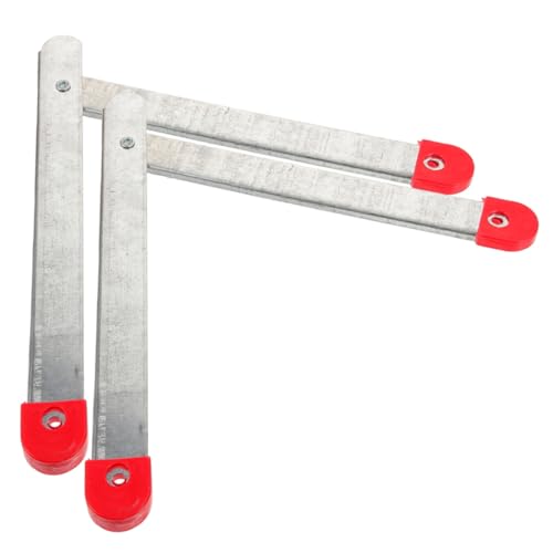 SEWACC 2 Sätze Faltbare Treppenleiter Scharniere Leichtem Metall für Dachbodenleitern Zugstangen und Dekorativen Köpfen für Reparaturen und Diy Projekte von SEWACC