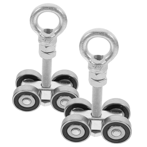 SEWACC 2 Sätze Rad Geräuscharme Trolley mit Lager Montagerollen für Schwere Falttüren Langlebige Laufräder mit Achsen und Hebeösen Vielseitig Einsetzbar für Wohn und Industrieumgebungen SEWACC 2 Sätze Rad Geräuscharme Trolley mit Lager Montagerollen für Schwere Falttüren Langlebige Laufräder mit Achsen und Hebeösen Vielseitig Einsetzbar für Wohn und Industrieumgebungen von SEWACC