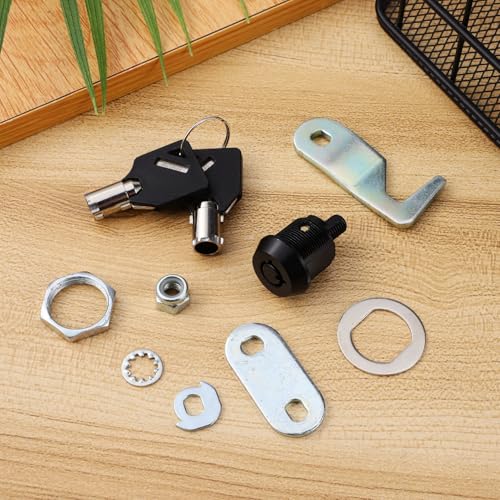 SEWACC 2 Sätze Robustes Cam schloss Schlüssel Langlebiges Möbelschloss für Schränke Werkzeugkästen Wohnmobil türen Einfache Installation Vielseitig Einsetzbar Dunkel von SEWACC