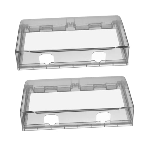 SEWACC 2 Stück 2-Gang Wetterfeste Steckdosenabdeckung Im Einsatz Horizontale -Gang-Steckdosenschutzabdeckung Für Steckdosen Für Heimwerker von SEWACC