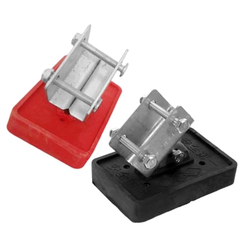 SEWACC 2 Stück Aluminium Leiterfußschutz Rutschfeste Leiterfüße mit Verstärktem Gummipolster Vibrationsdämpfend und Kratzfest Kompatibel mit Alu Leitern Langlebiger Leiter Stabilisator SEWACC 2 Stück Aluminium Leiterfußschutz Rutschfeste Leiterfüße mit Verstärktem Gummipolster Vibrationsdämpfend und Kratzfest Kompatibel mit Alu Leitern Langlebiger Leiter Stabilisator von SEWACC