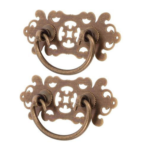 SEWACC 2 Stück Antike Messing Schubladenknöpfe Vintage Möbelgriffe mit Filigranen Details Robustes Material für Möbelrestaurierung Einfache Montage für DIY und Landhausstil SEWACC 2 Stück Antike Messing Schubladenknöpfe Vintage Möbelgriffe mit Filigranen Details Robustes Material für Möbelrestaurierung Einfache Montage für DIY und Landhausstil von SEWACC