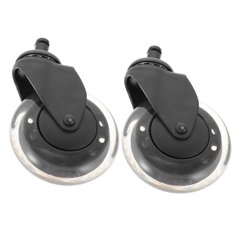 SEWACC 2 Stück Bürostuhlrollen PU Transparent Möbelräder Drehbar Verschleißfest Geräuscharm Geeignet für Laminat Parkett Teppich Büroarbeitsplatz SEWACC 2 Stück Bürostuhlrollen PU Transparent Möbelräder Drehbar Verschleißfest Geräuscharm Geeignet für Laminat Parkett Teppich Büroarbeitsplatz von SEWACC