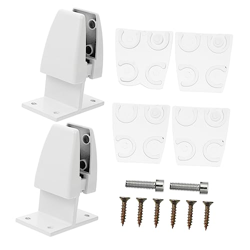 SEWACC 2 Stück Desktop Blendenclip Schreibtisch Bildschirm Monitorständer Desktop Ständer Elektrische Raumteiler Bildschirm Trennwandklemme Gebogener Monitor Schreibtisch von SEWACC