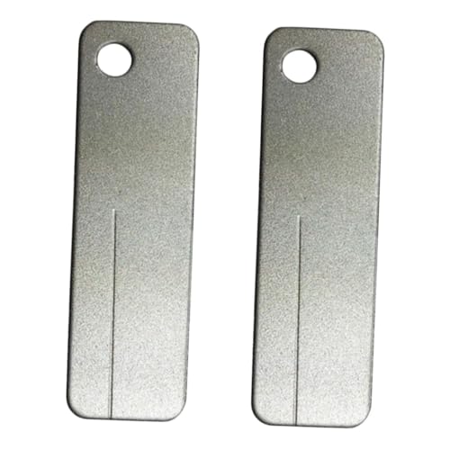 SEWACC 2 Stück Diamant Schärfstein Tragbarer Messerschleifer mit Doppelter Körnung Langlebig Leicht Multifunktional zum Schärfen von Messern Scheren Angelhaken für Outdoor und Küche von SEWACC